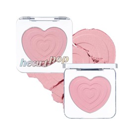 ETUDE Heart Pop Brasher, Lovely Frappe, 0.2 oz (4 g), Highlighter, Highlight, Teak, Pink, Heart, Natural