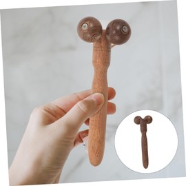 Baluue Wood Face Massager Facial Roller for Lady Gentle Massage Tool Skin Care Device Portable Face Roller