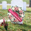 Elegant Funeral Wreath Sash – Funeral Sash Memorial Wreath Sash