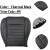 NLQR Front Driver Side Bottom Replacement Seat Cover Charcoal Black