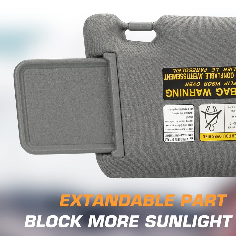 TadaMark Right Passenger Side Sun Visor Fit for Toyota Tacoma