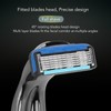 Men Manual Razor Six Blades Waterproof Precise Portable Removable Quick
