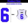 QIUKUI 2set 8 Inch Vinyl Iron on Numbers Heat Transfer
