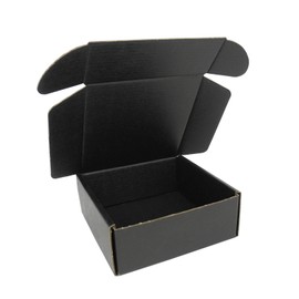 ELAZEKES - Shipping Box 5x5x2 inch 25 pack small gift boxes cardboard boxes for small business black light flat cute packaging literature box for