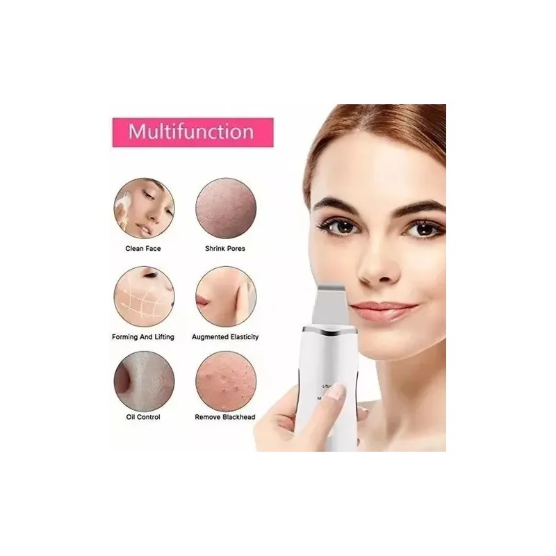 Limpiador Facial Ultrasonico Skin Scrubber Ultrasonic Facial Skin Scrubber Exfoliator