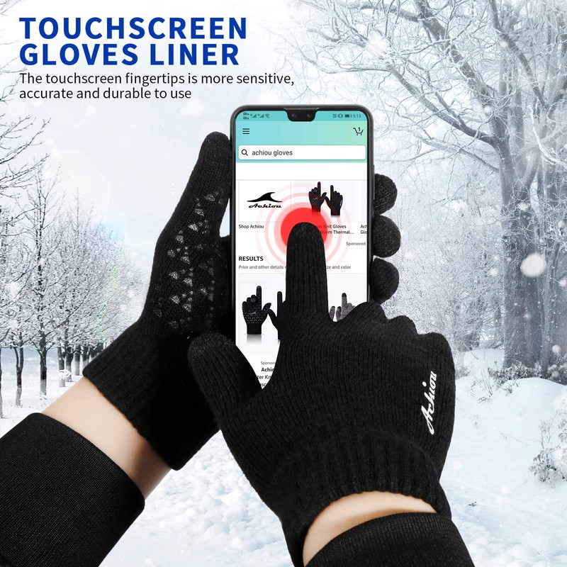 Achiou - Apparel - Apparel - Achiou Winter Knit Gloves