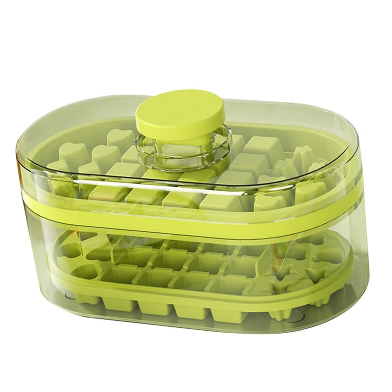 Ice Cube Tray Maker Household Press Mold Box High Capacity