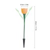 4Pcs Outdoor Solar Power Tulip LED Flower Light Waterproof Garden