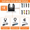 24Pcs Extra Long Oscillating Saw Blade Set Universal Bimetal Oscillating