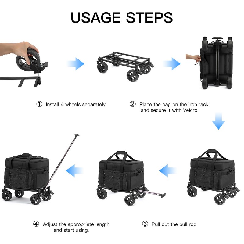 Extra Large Wheeled Portable Cooler Bag 85 Cans Double Deck