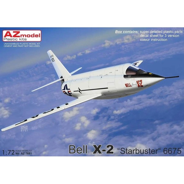 AZ Model AZM7681 1/72 US Air Force Bell X-2 Starbuster 6675 Plastic Model