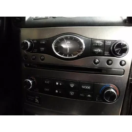 AtomBomb Black Aluminum Radio & A/C Knobs for Infiniti G37 G35 FX37 FX50 QX70 EX37 Q60