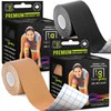 TapeGeeks 2 pack Elastic Bandages Kinesiology Tape Athletic Tape Muscle