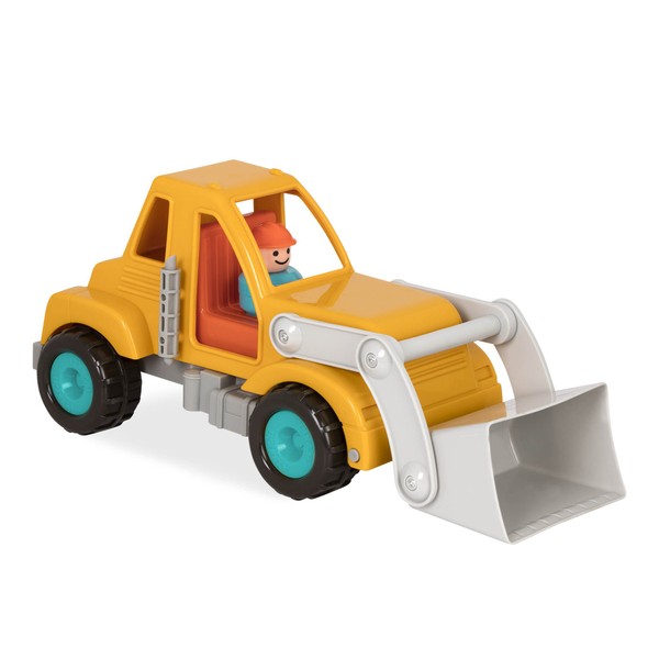 Battat – Toy Bulldozer – Classic Toddler Trucks – Yellow Construction Toy- Soft Rubber Wheels – Front End Loader- 18 Months +