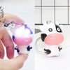 Year of the Ox Keychain White Ox LED New Year's Luck Keyring Sound Figure Car Key Character Keychain / 소띠 열쇠고리 흰소 LED 신축년 새해 행운 키링 소리 피규어 자동차키 캐릭터열쇠고리