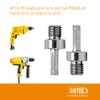 BGTEC M14 Male Thread to 3/8 Hex Shank Adapter for