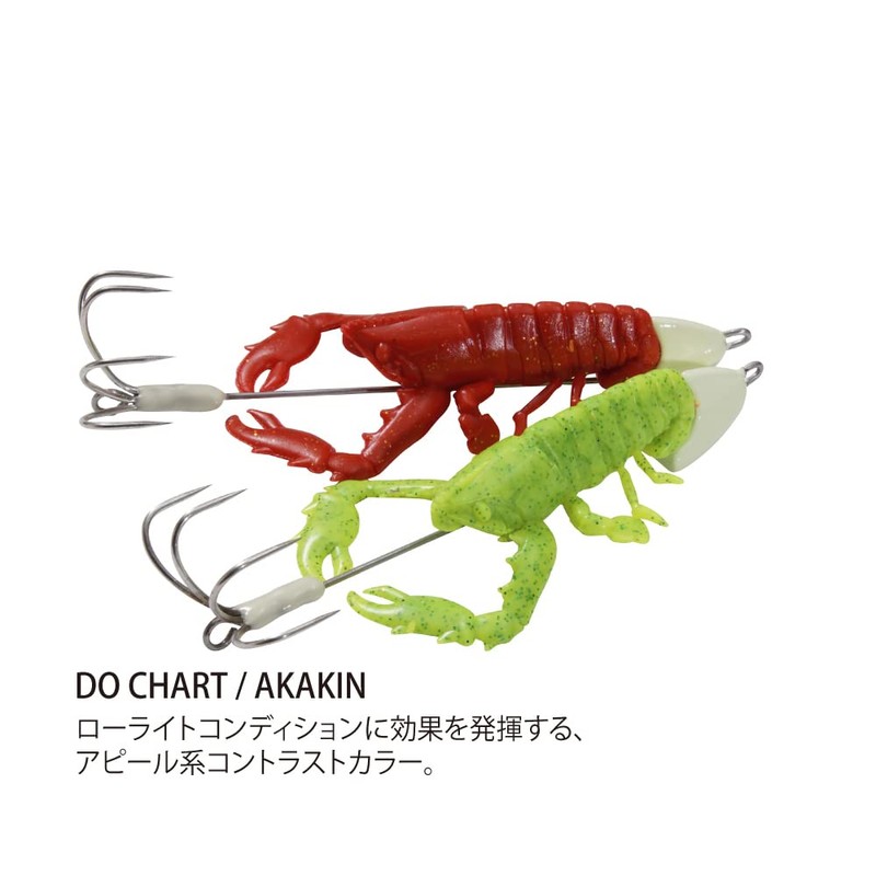 Megabass TACO-LE Soft 28g Throat Chart / Akakin