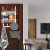 Kaiferty Over The Door Hooks Organizer,Coat Rack with 12 Hooks
