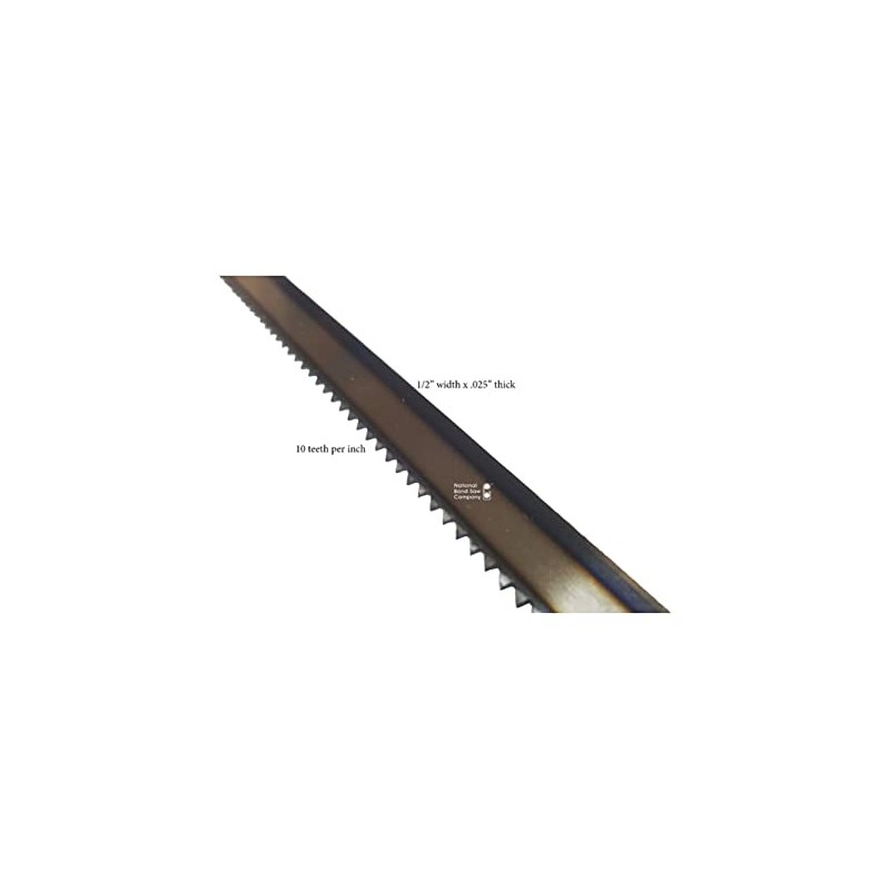 Meat Handsaw Blade, 25" x 1/2" x .025", 10 Teeth