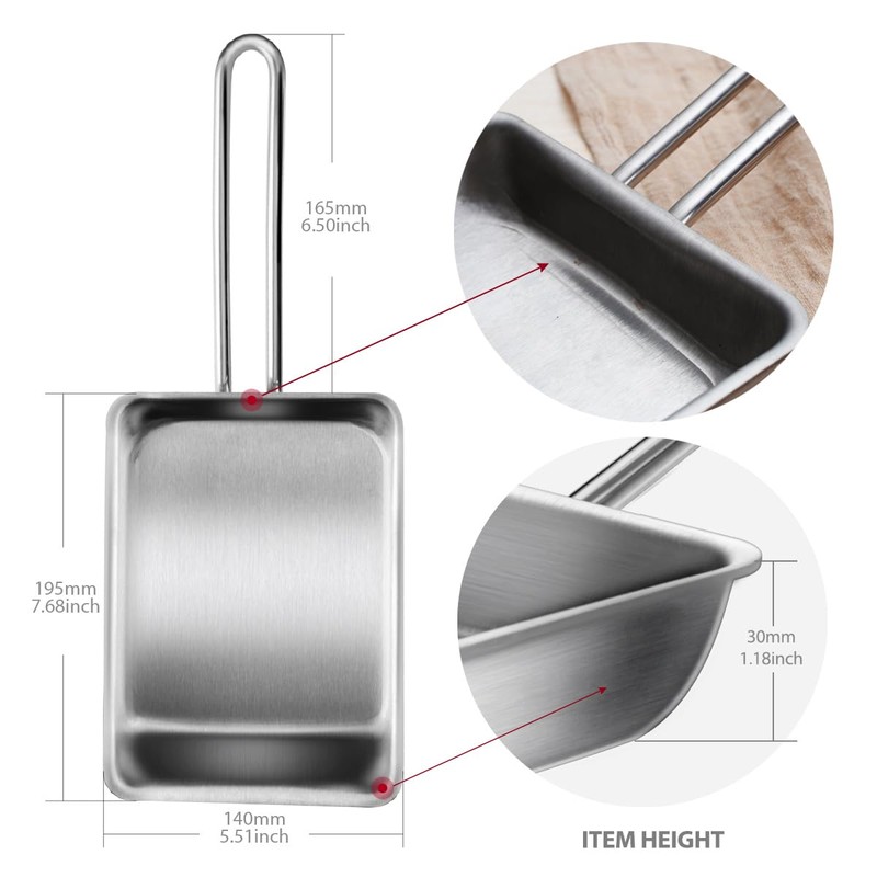 WAGENSTEIGER Stainless Steel Fry Pan, 3-Ply Reinforced Body, Rectangular Omelet