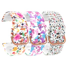 3-Pack Bands intended for Donerton/KALINCO, Wristband Replacement Washable TenCloud Sport Band with Breathable Holes intended for P22 Smartwatch (3W)