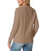 GRECERELLE Ladies Jumpers Crew Neck Cable Knitted Sweater for Women