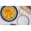 Chabrias Ltd Professional Silver Aluminium Loose Base Fluted Flan Tin,