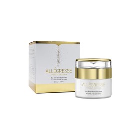 Allegresse 24 Karat Skincare Bio Anti Wrinkle Face Cream | Formulated with Natural Oils, Honey, Extracts, Vitamin E and Citrustem | Best Suitable for Anti-aging Needs | 1.7 Oz