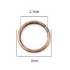 HDSupplies - 200 anillos de 4 mm, cobre envejecido, calibre