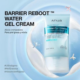 ANUA Barrier Reboot - Crema de gel de agua, gel hidratante no graso con ceramida y ácido hialurónico, alivio instantáneo de barrera para pieles mixtas