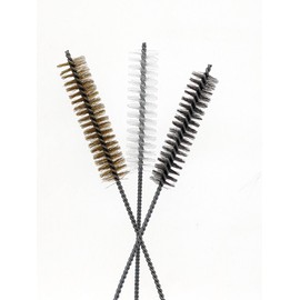 3 Piece Set of 16-Inch Tube Cleaning Brushes Copper, Stainless, Nylon for Various Surface Use (1.5-Inch Diameter)