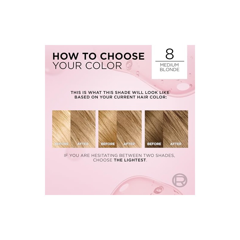 LOral Paris Excellence Crme Permanent Hair Color, 8 Medium Blonde