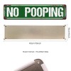 No Pooping Sign Metal Tin Sign 4x16 Inch