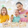 Yiyiring 12 Pcs Small Wooden Crates with Handles Bulk 6.5''