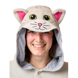 Tabby Cat Kigurumi Unisex Adult Onesie Pajamas Animal One Piece Costume Cosplay Sleepwear Tabby Cat Kigurumi Unisex Adult Onesie Pajamas Animal One Piece Costume Cosplay Sleepwear