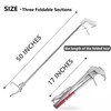 Riomhorry 50" Snake Tongs Collapsible Grabber Tool, Professional Reptile Snake