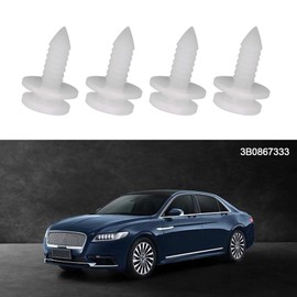 50 clips de montaje para panel de coche 3B0867333 para sujetadores de moldeo interior, color blanco compatible con Passat B5 Transport T5
