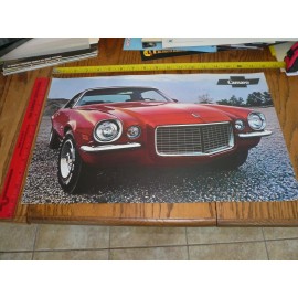 1971 CAMARO SS RS Z/28 Z28 DEALER SHOWROOM POSTER OPTIONS &ACCESSORIES - 2 for 1