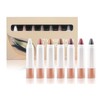 AURONUT 7pcs Cream Eyeshadow Stick Sets, Shimmer Eyeshadow Crayon Pencil,