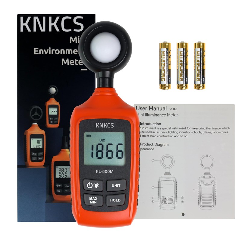 KNKCS Professional Light Meter for Plants, Accurate Light Meter Photography