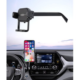 Masergogo Car Phone Holder for 2020 2021 2022 2023 2024 2025 2026 Toyota Highlander/Hybrid, 8 inch Screen Fixed Clip, Auto Accessories Navigation Bracket, Interior Decoration Mobile Phone Mount