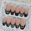 Lace drop handmade nail tip. Pedi tip - Paddy B