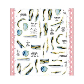 Generic Gold Swirl Stripes Nail Stickers Wave Lines Nail Decals 675 Nail Wraps Art Stickers Manicure Supplies for Women for Home Nails Full Long Lasting Easy Apply and Remove