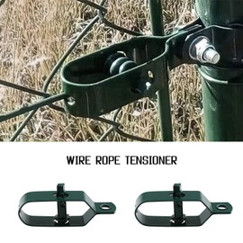 OTOTEC 10Pcs Fence Wire Tensioners Ratchet Wire Strainers 93.5mm Carbon Steel Green Steel Wire Tightener for Farm Adjusting Rope Fixed Fence