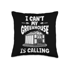 Gardening Vegetables Garden Life Calling Greenhouse Gardener Throw Pillow, 16x16, Multicolor