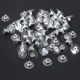 MERTIA JEWELS® (200 Pcs Approx) Premium Earring Backs/Earring Backs for Heavy Earring/Earring Backs for Droopy Ears/Earring Backs for Stretched Ears/Earring Backs Stainless/Earring Backs Silver