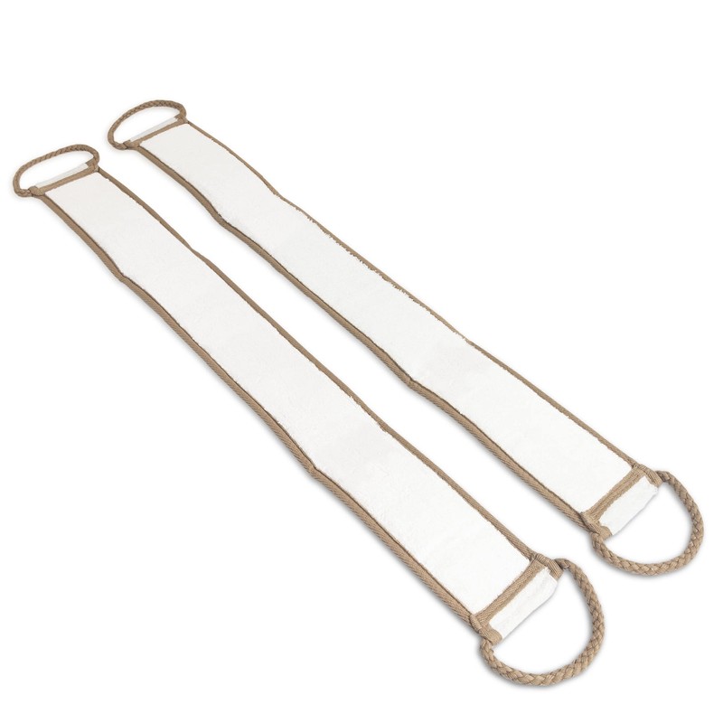 Eurow Beauty Bamboo Back Scrubber, Dual-Sided Exfoliating and Cleansing Shower