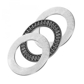 sourcing map AXK3047 Needle Roller Thrust Bearing with 2 Washers 30 mm Inner Diameter 47 mm OD 2 mm Width Chrome Steel