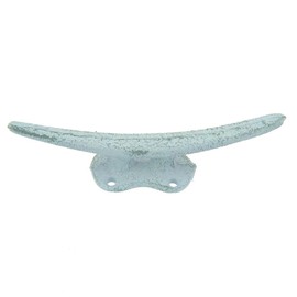 The Bridge Collection - Cast Iron Cleat Hook - Metal Indoor Outdoor Wall Hooks for Nautical, Lake House Decor - Towel, Coat, Key Hook (Grey)