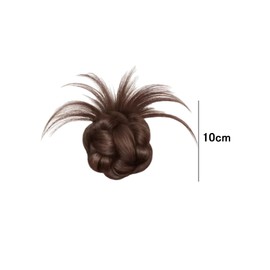 Bun Wig, Hair Ornament, Hair Clip Type, Partial Wig, Hair Extension, Hair Clip, Point Wig, Hairpiece, Fashionable, Hair Enhancement, High Temperature Hair Item, Natural, Scoop Volume, Easy to Wear, Women's, Kimono, Recitals, Weddings, Coming-of-Age Cerem